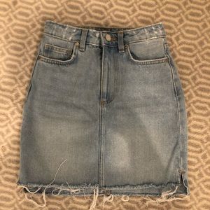 Light Wash Jean Skirt